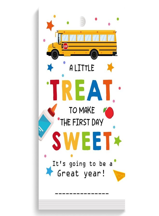 aPamr Back to School Gift Bag Tags,a Little Treat to Make The Frist Day Sweet Happy First Day of School Gift Tags,Teacher Appreciation Gift Tags,Welcome Back to School Gift Tag for Student - Image 1